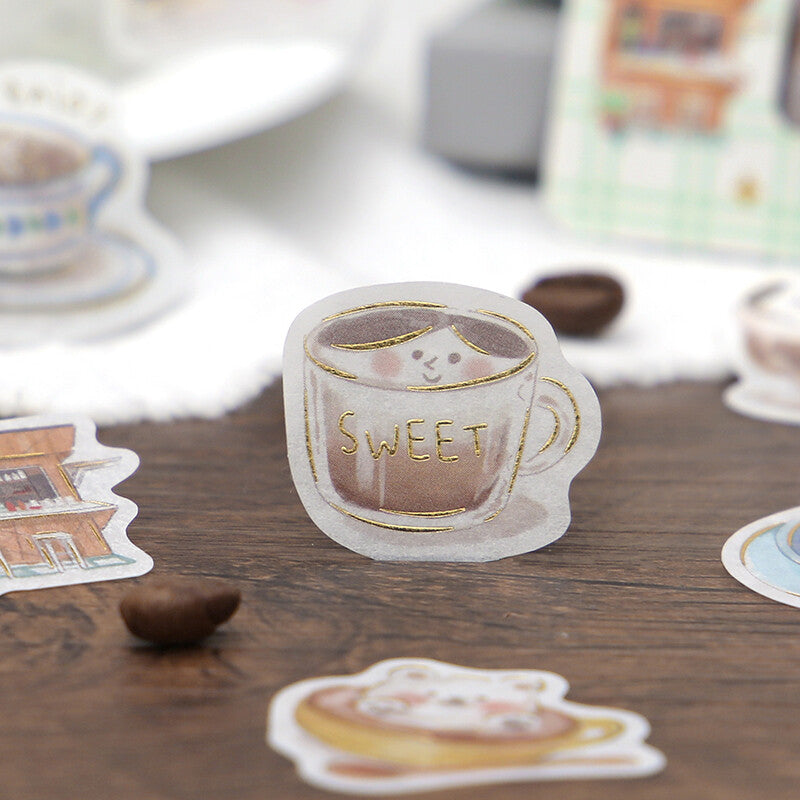 BGM Latte Art Stickers