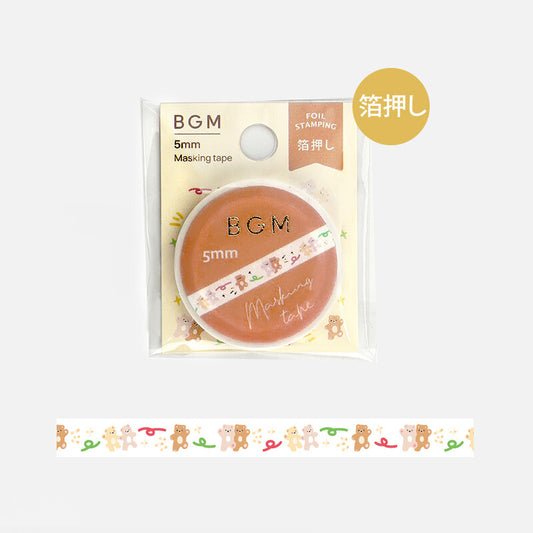 BGM Dancing Bear Washi Tape