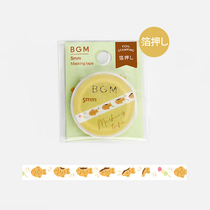 BGM Taiyaki Washi Tape