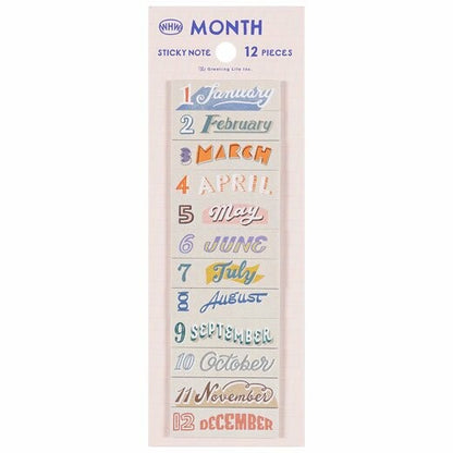 Month Sticky Notes