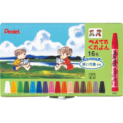 Pentel Crayons 16 pack