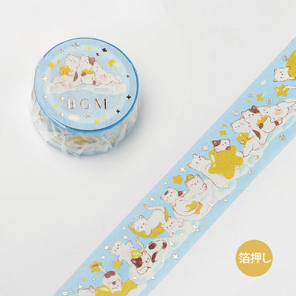 BGM Sleepy Time Cat Washi Tape