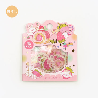 BGM Strawberry Animal Stickers