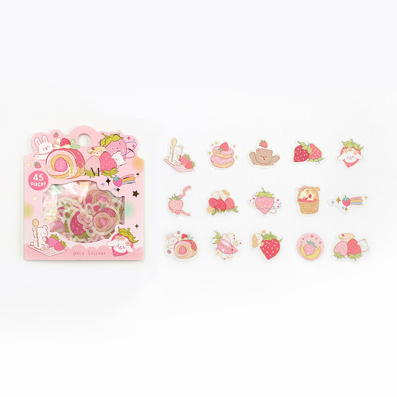 BGM Strawberry Animal Stickers