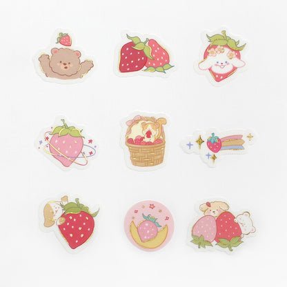 BGM Strawberry Animal Stickers