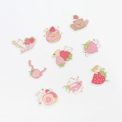 BGM Strawberry Animal Stickers