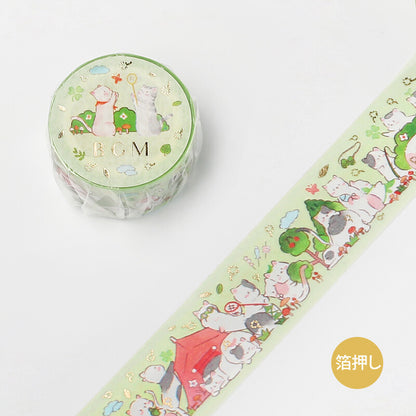 BGM Cat Party Foil Washi Tape