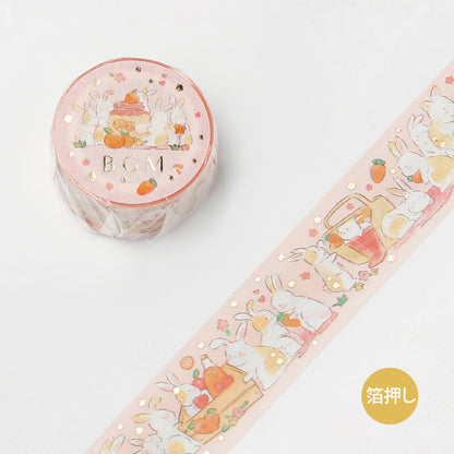 BGM Bunny Party Foil Washi Tape