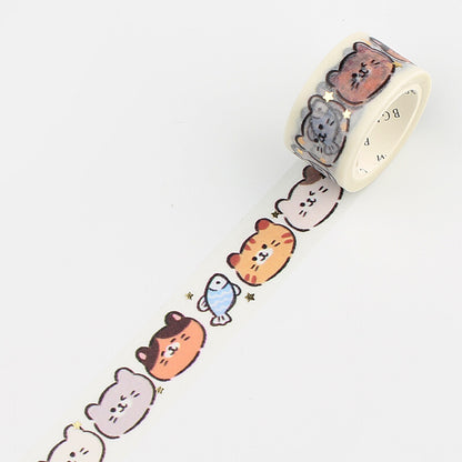 BGM Cat Faces Washi Tape