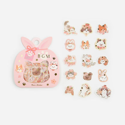 BGM Sakura Animal Stickers