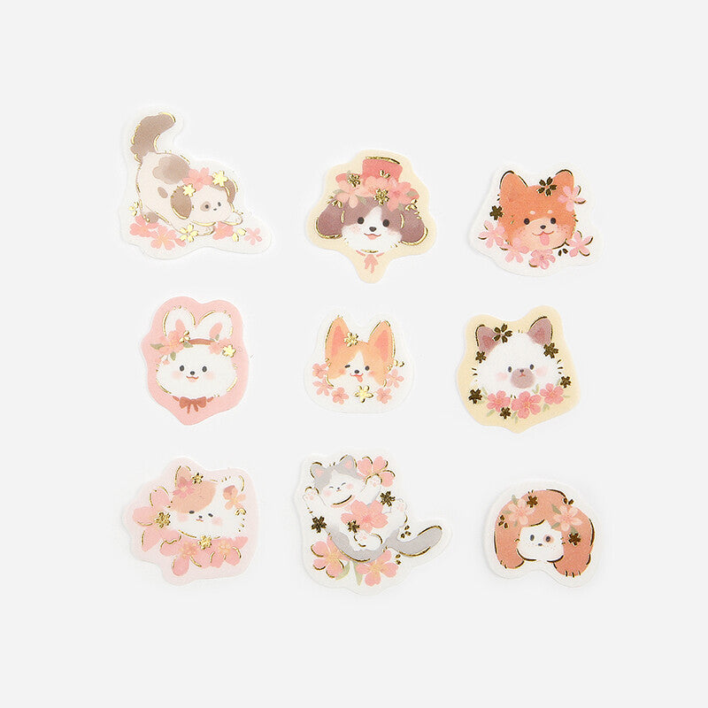 BGM Sakura Animal Stickers