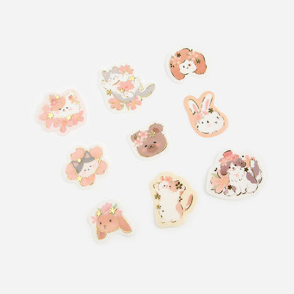 BGM Sakura Animal Stickers