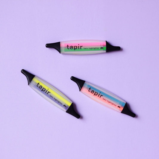 Tapir Twin Highlighters (Set of 3)