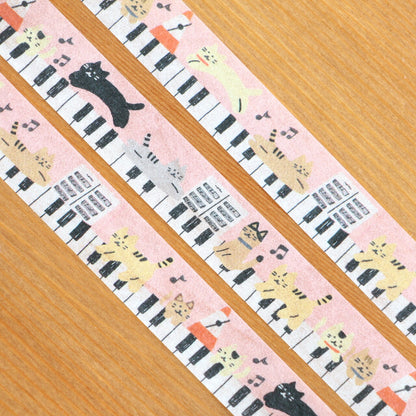 Piano Cats Washi Tape